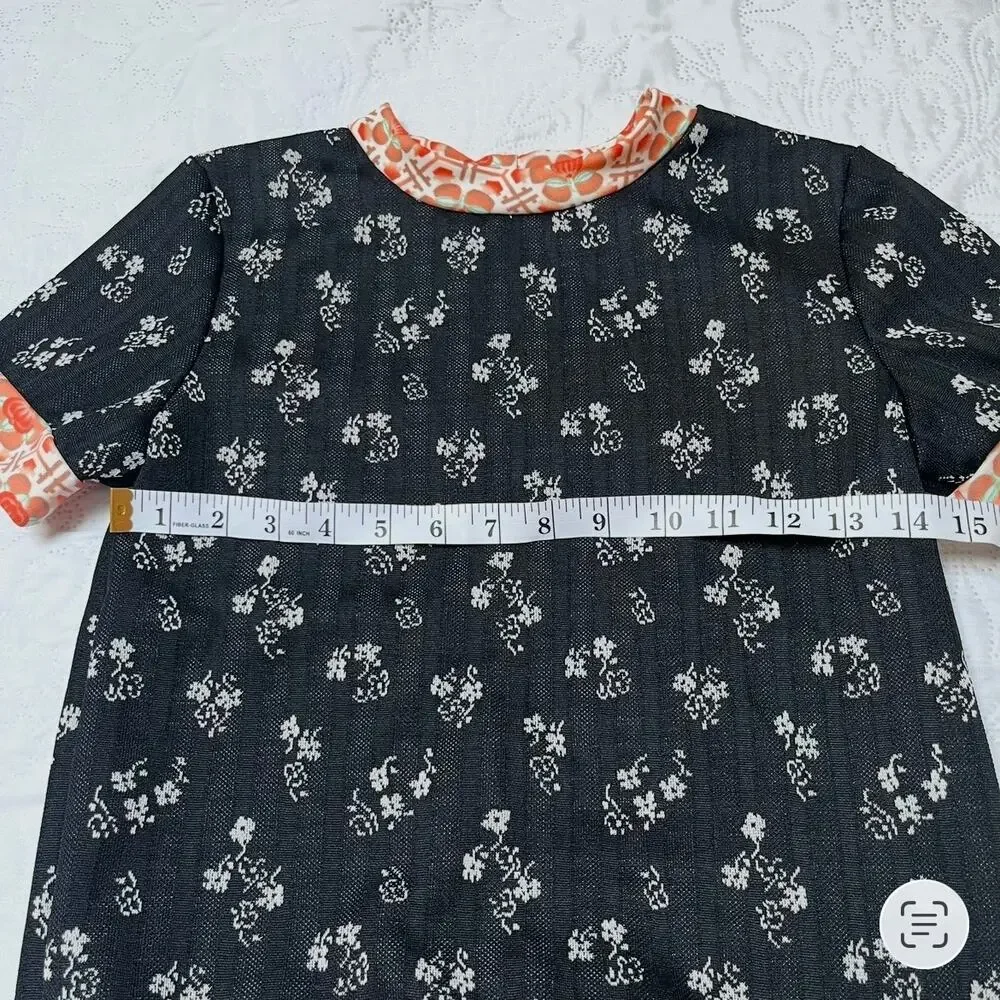Mixed Print Floral Tunic Top
